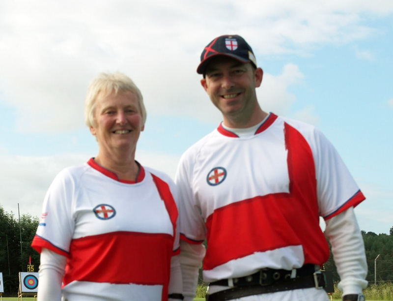 Pauline Burfitt and Mark Rudd Shoot for England at the Euronations