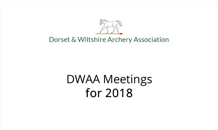 Meeting time and dates for 2018